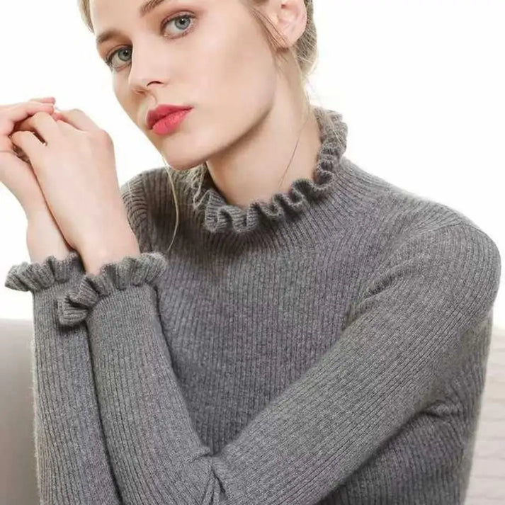 Women's Sweater with High Neck