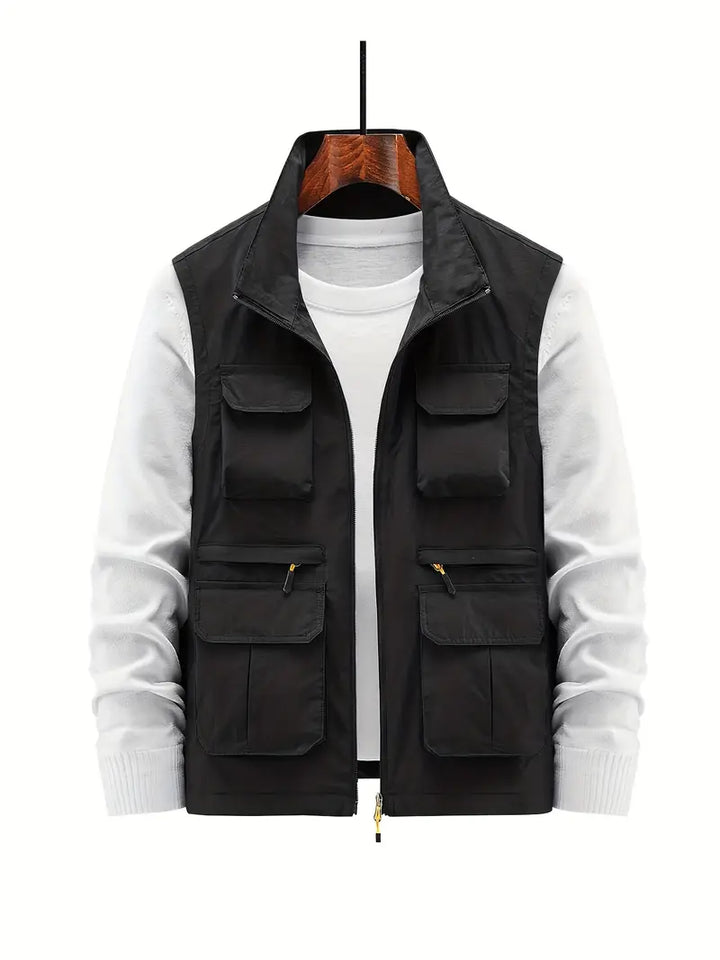 Men's Vest Multi with Pockets with Zipper