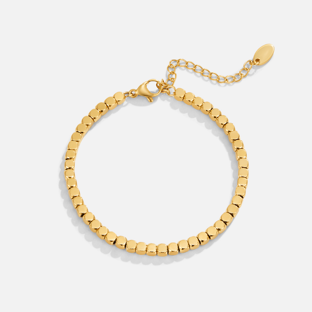 Lexi Gold-Tone Cube Bracelet