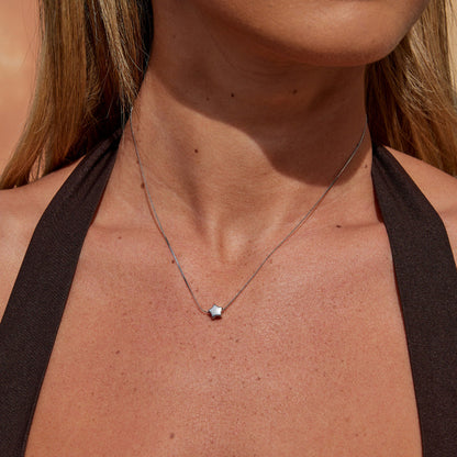 Dainty Star Silver-Tone Necklace