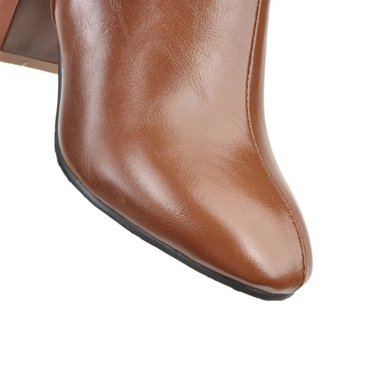 Heels Cozy with Zipper High-Quality Soft Boots Daisy
