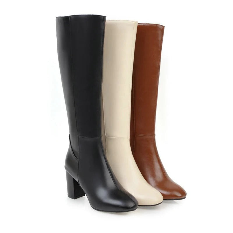 Heels Cozy with Zipper High-Quality Soft Boots Daisy