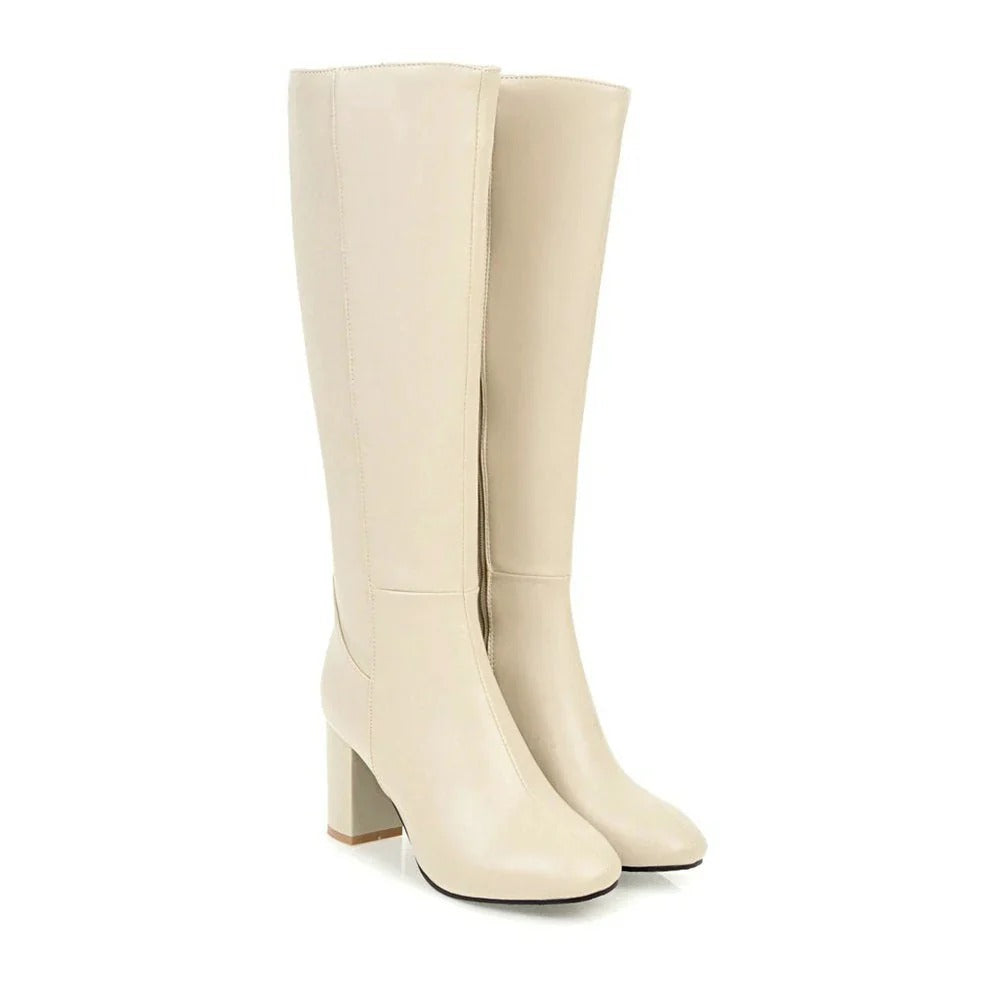 Heels Cozy with Zipper High-Quality Soft Boots Daisy