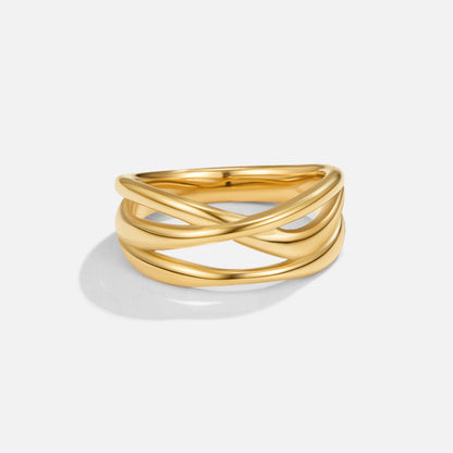 Entwined Maisie Gold-Tone Ring