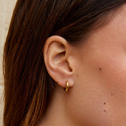 Gold-Tone Trio Mini Hoop Set