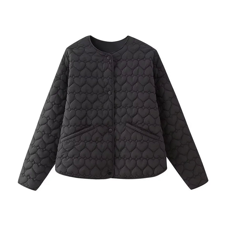 Padded Vests with Heart Pattern