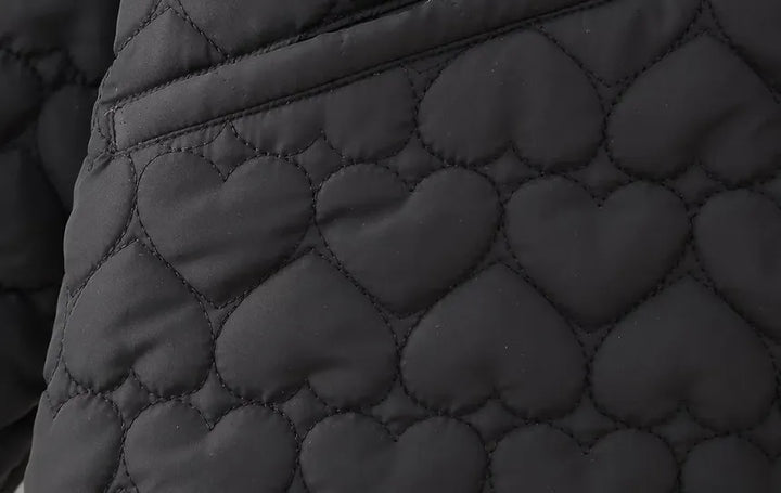 Padded Vests with Heart Pattern