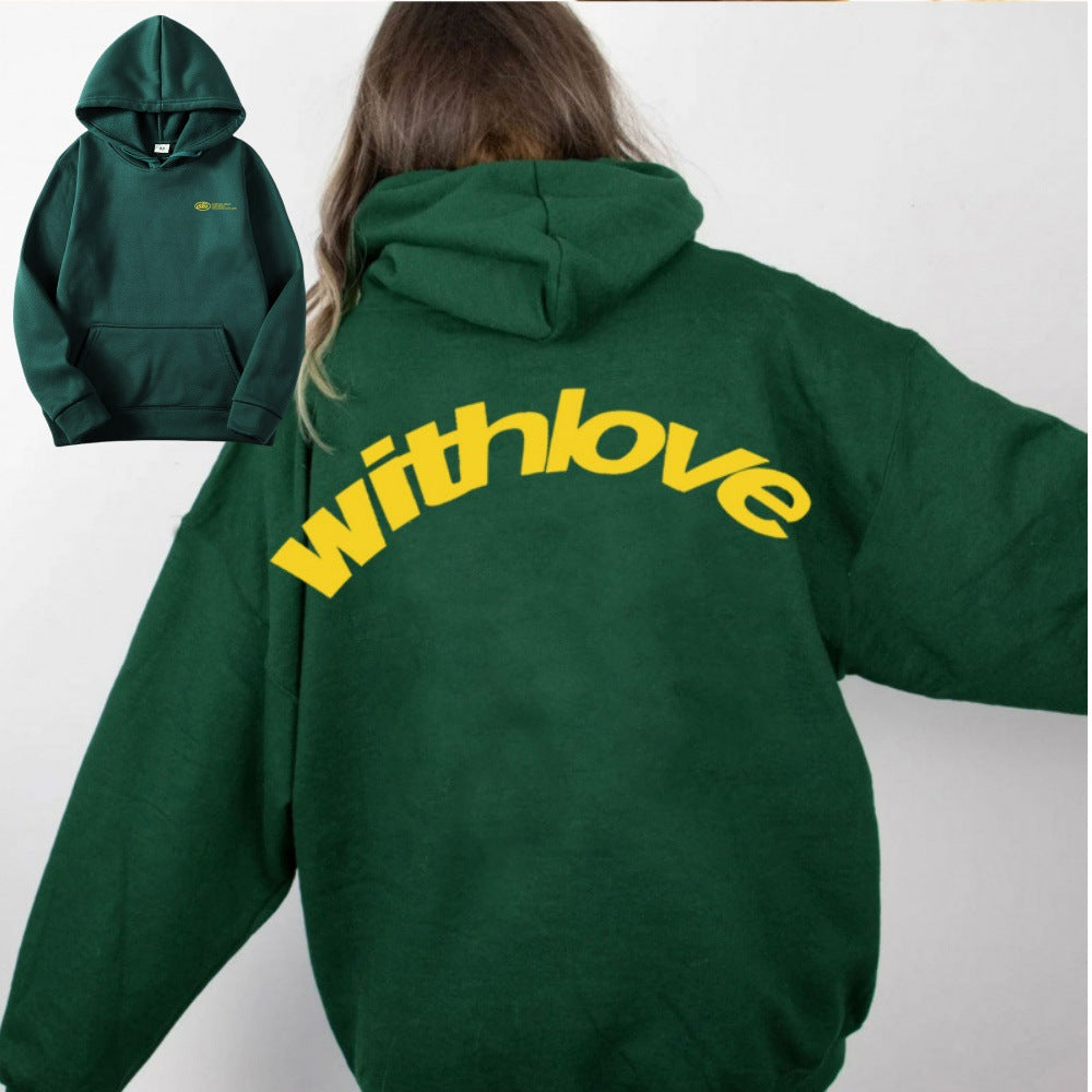 Unisex Oversized Hoodie with Large Back Print, Kangaroo Pocket and Ribbed Cuffs
