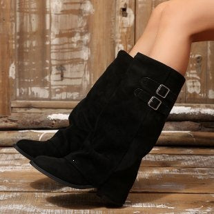 Women's High Quality Wedge Boots