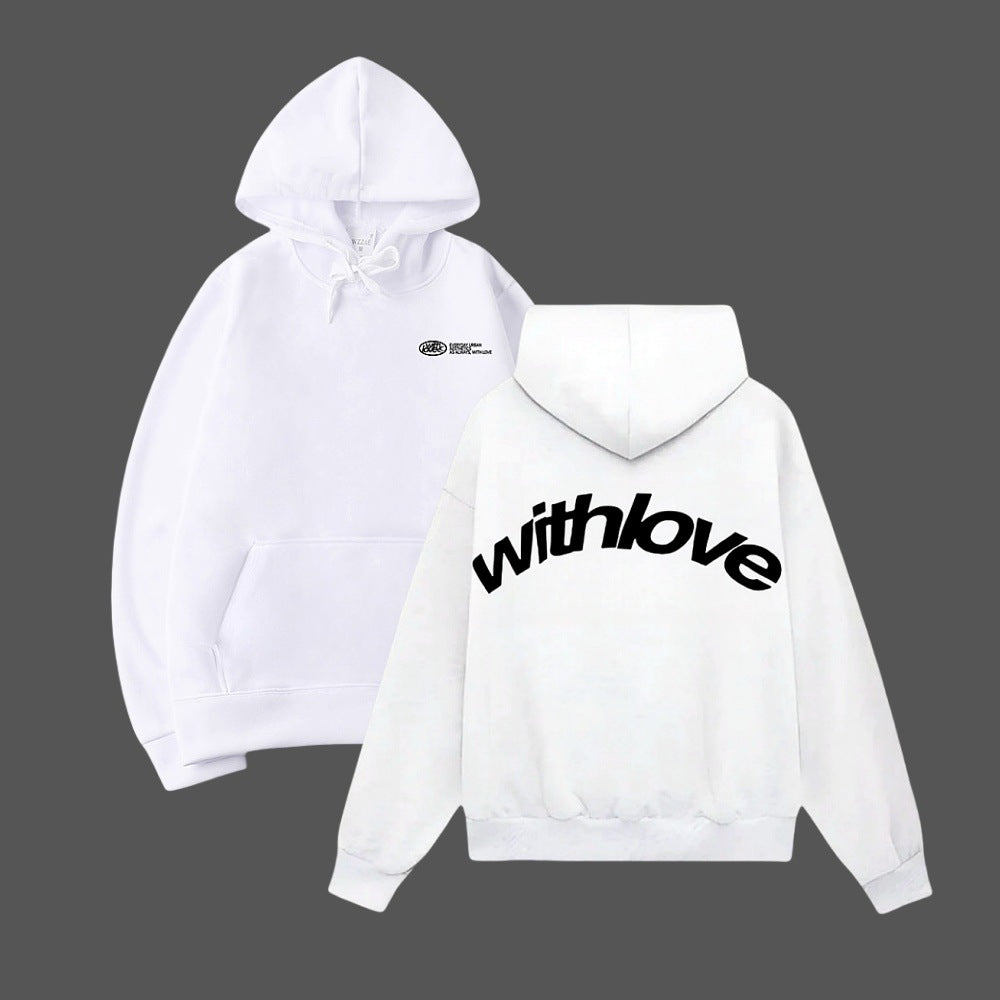 Unisex Oversized Hoodie with Large Back Print, Kangaroo Pocket and Ribbed Cuffs