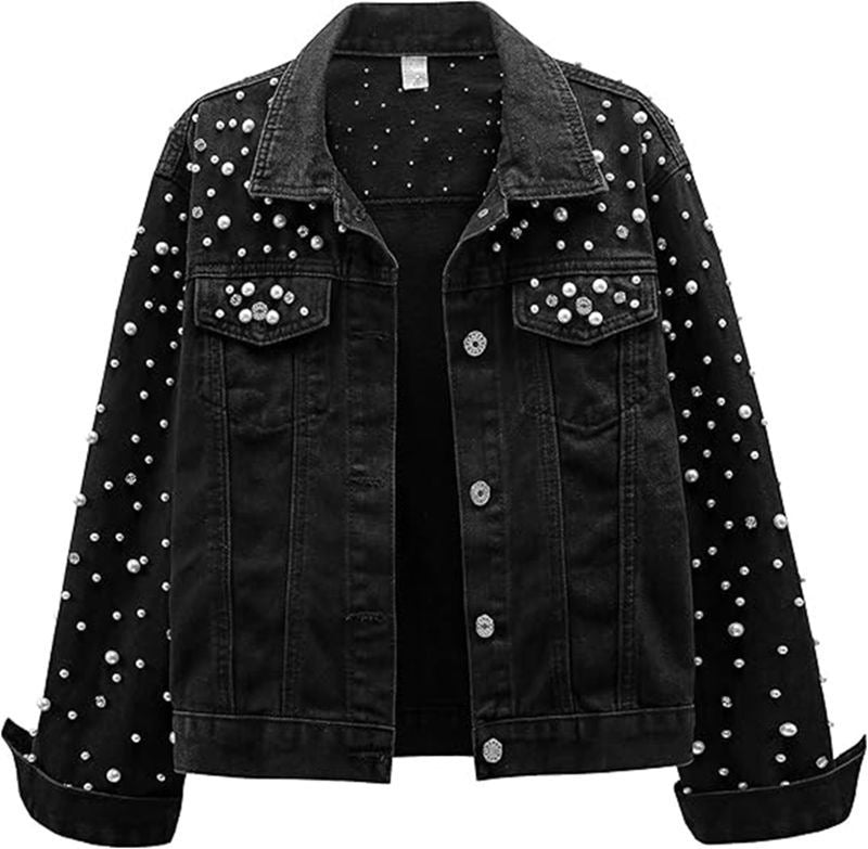 Casual Jacket with Studs - Durable and Stylish for Everyday Use