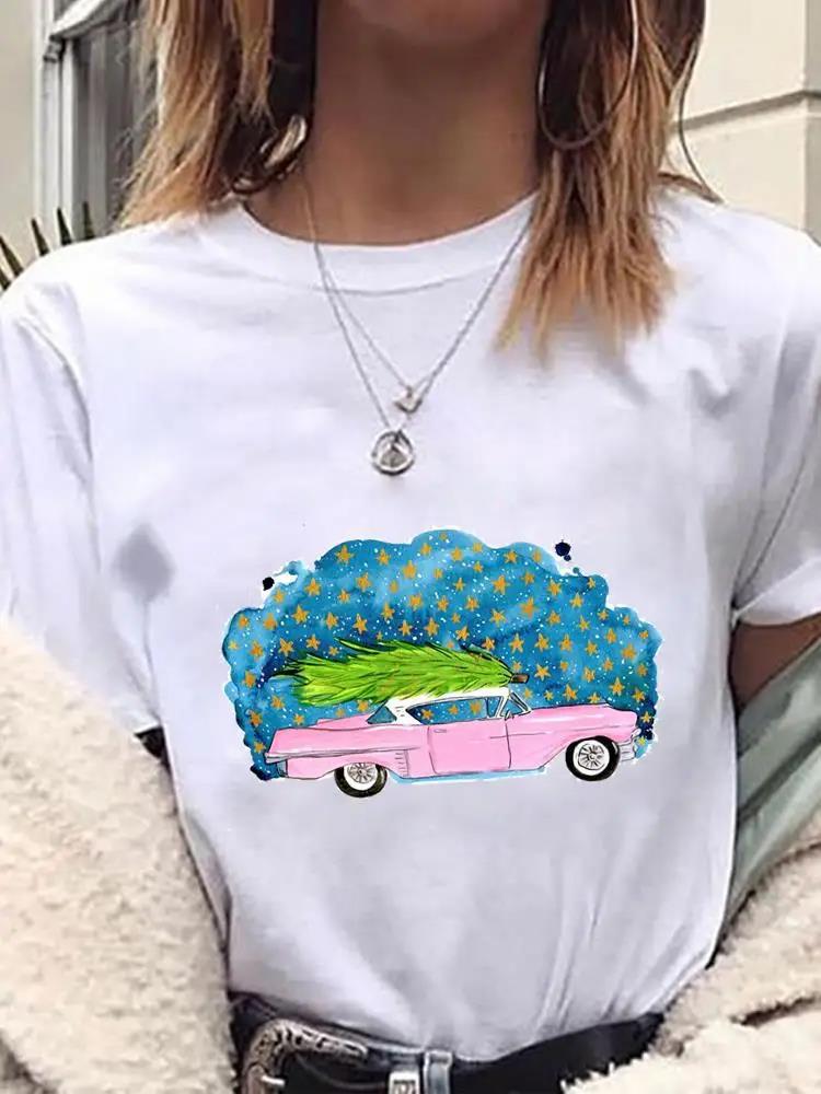 Christmas Round Neck Short Sleeve Shirt