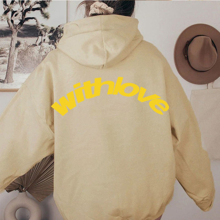 Unisex Oversized Hoodie with Large Back Print, Kangaroo Pocket and Ribbed Cuffs