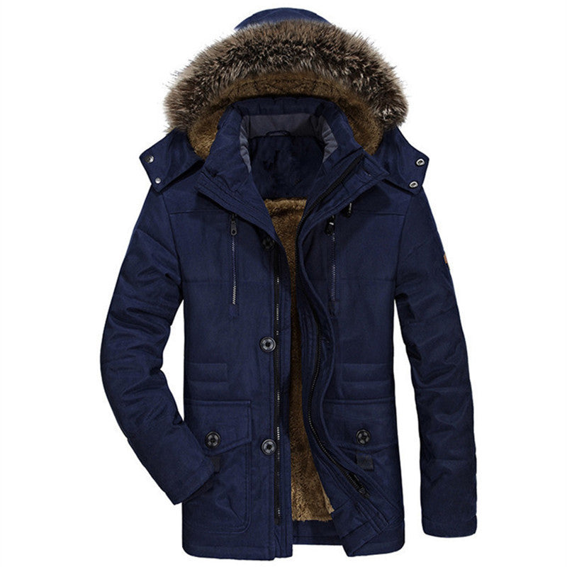 Men's Winter Parka with Fleece Lining