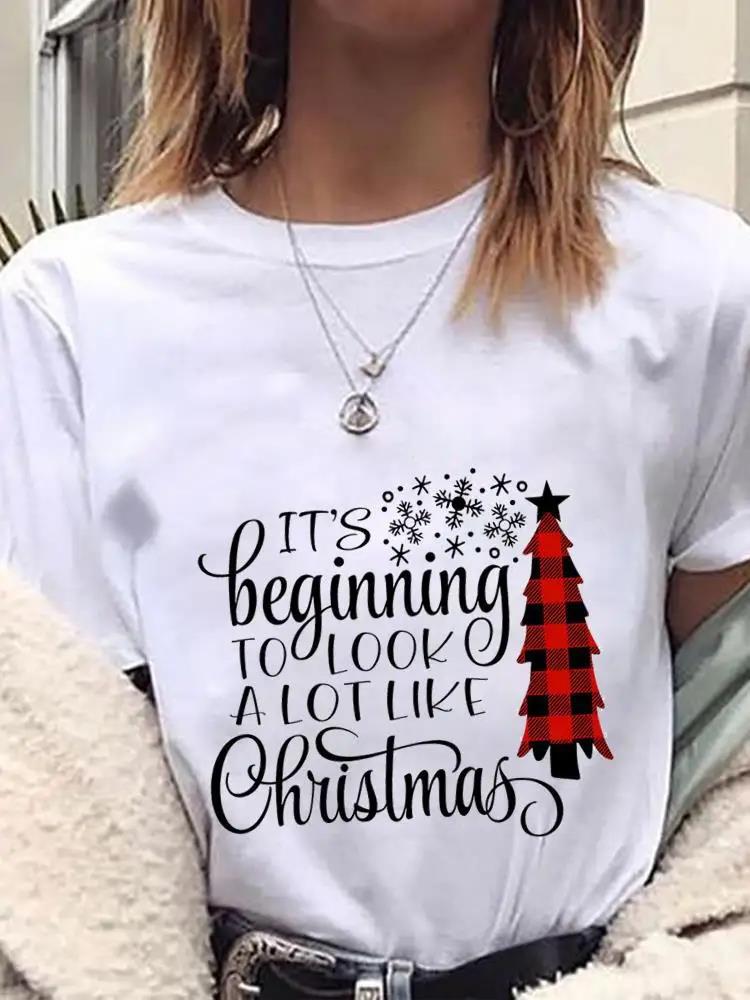 Christmas Round Neck Short Sleeve Shirt