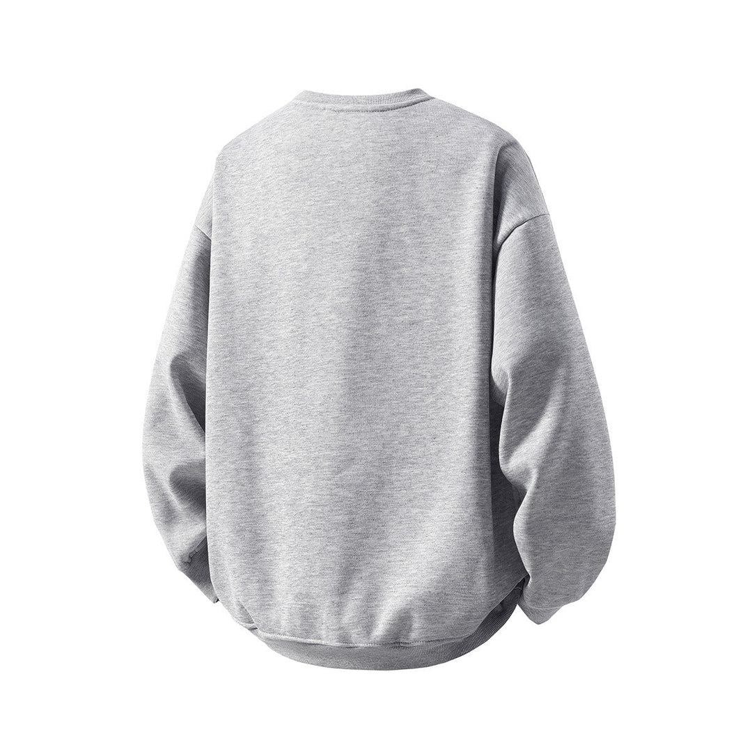 Unisex Oversized Round Neck Sweatshirt made of French Terry with Dropped Shoulder