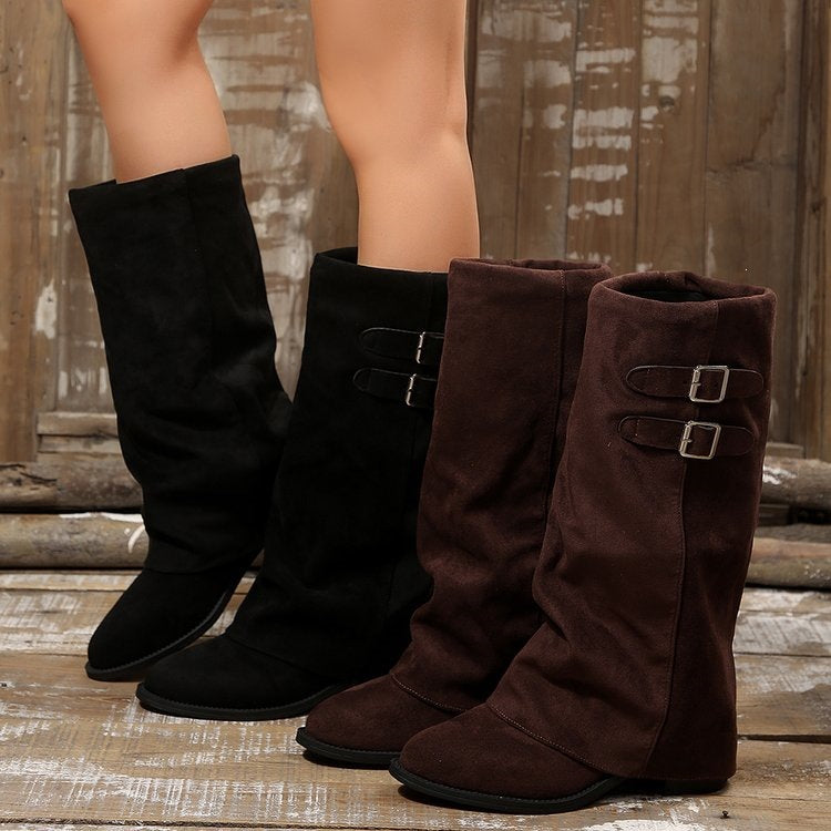 Women's High Quality Wedge Boots
