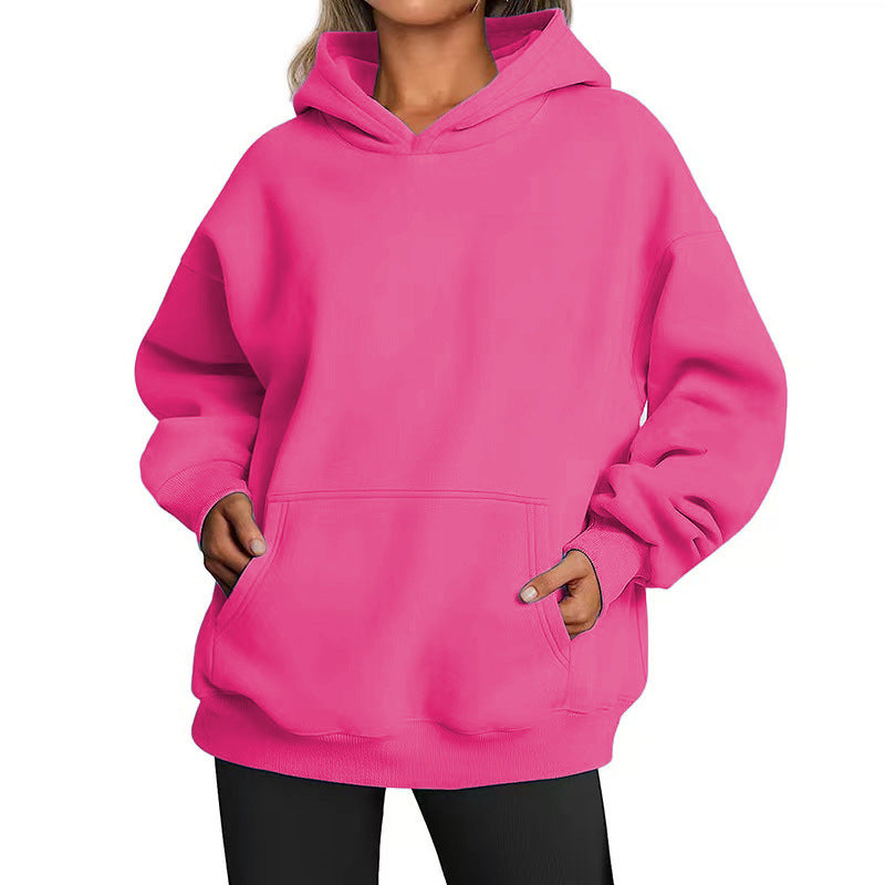 Unisex Oversized Hoodie with Large Back Print, Kangaroo Pocket and Ribbed Cuffs