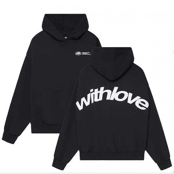Unisex Oversized Hoodie with Large Back Print, Kangaroo Pocket and Ribbed Cuffs