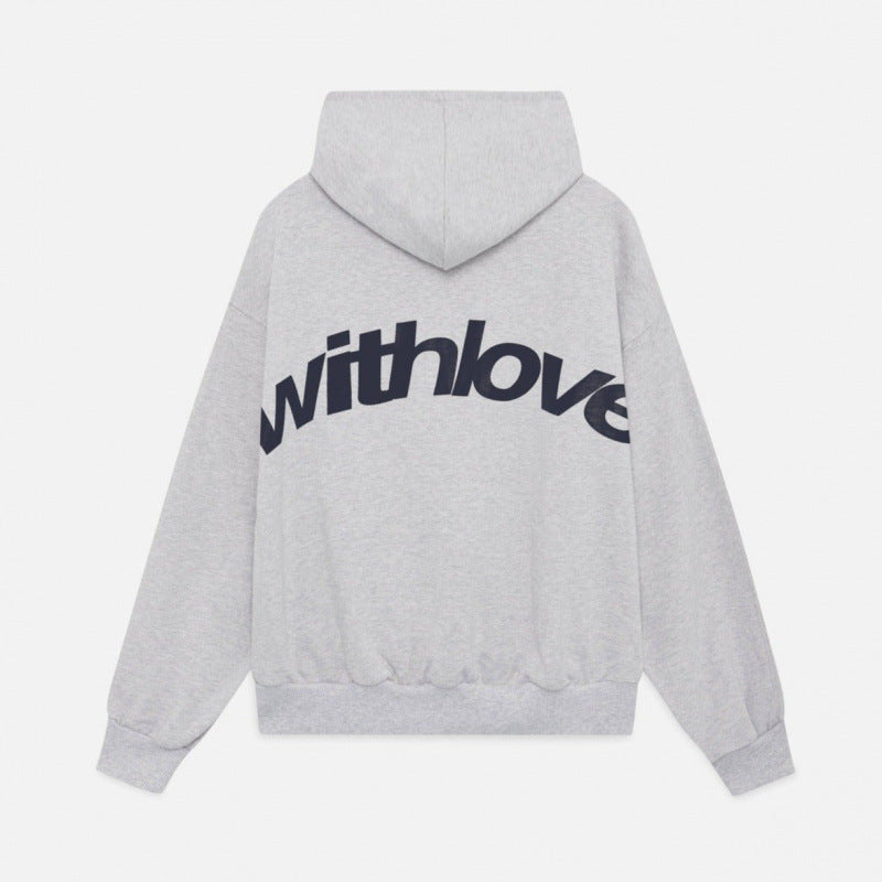 Unisex Oversized Hoodie with Large Back Print, Kangaroo Pocket and Ribbed Cuffs
