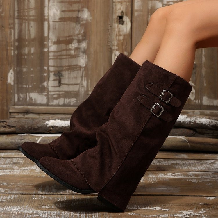 Women's High Quality Wedge Boots