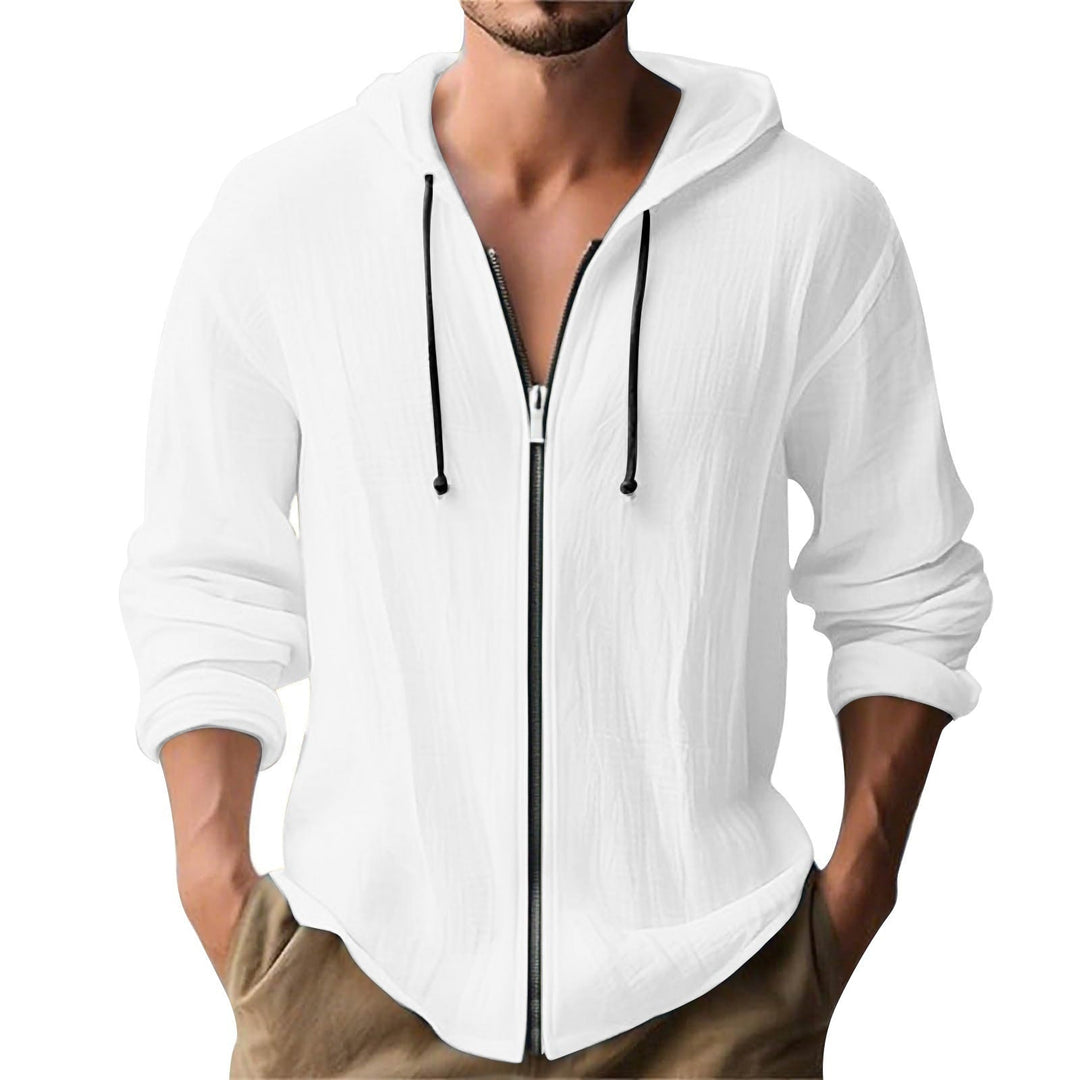 Men's Casual Hoodie Jacket with Zipper