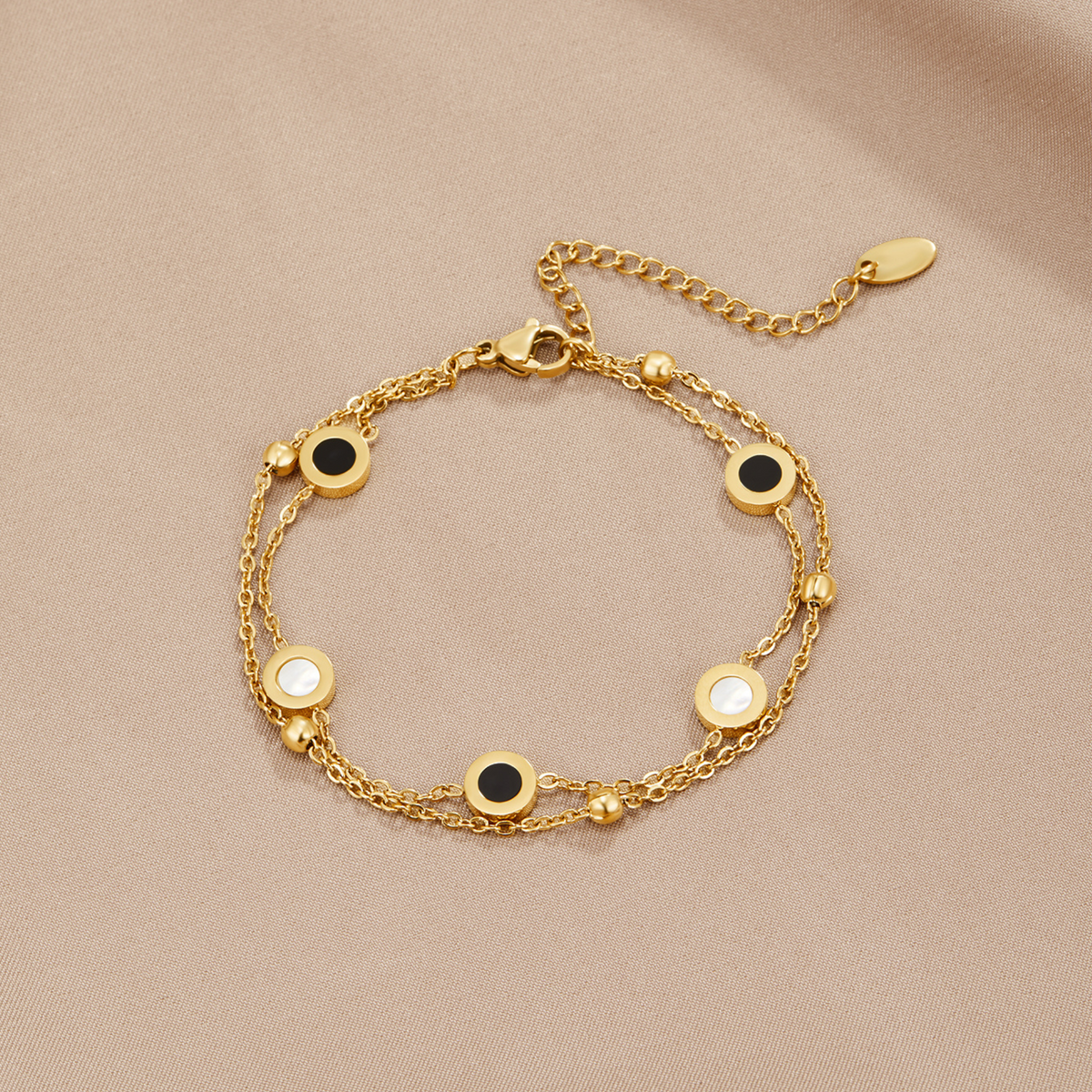 Black & White Stone Bracelet
