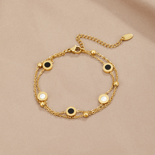 Black & White Stone Bracelet