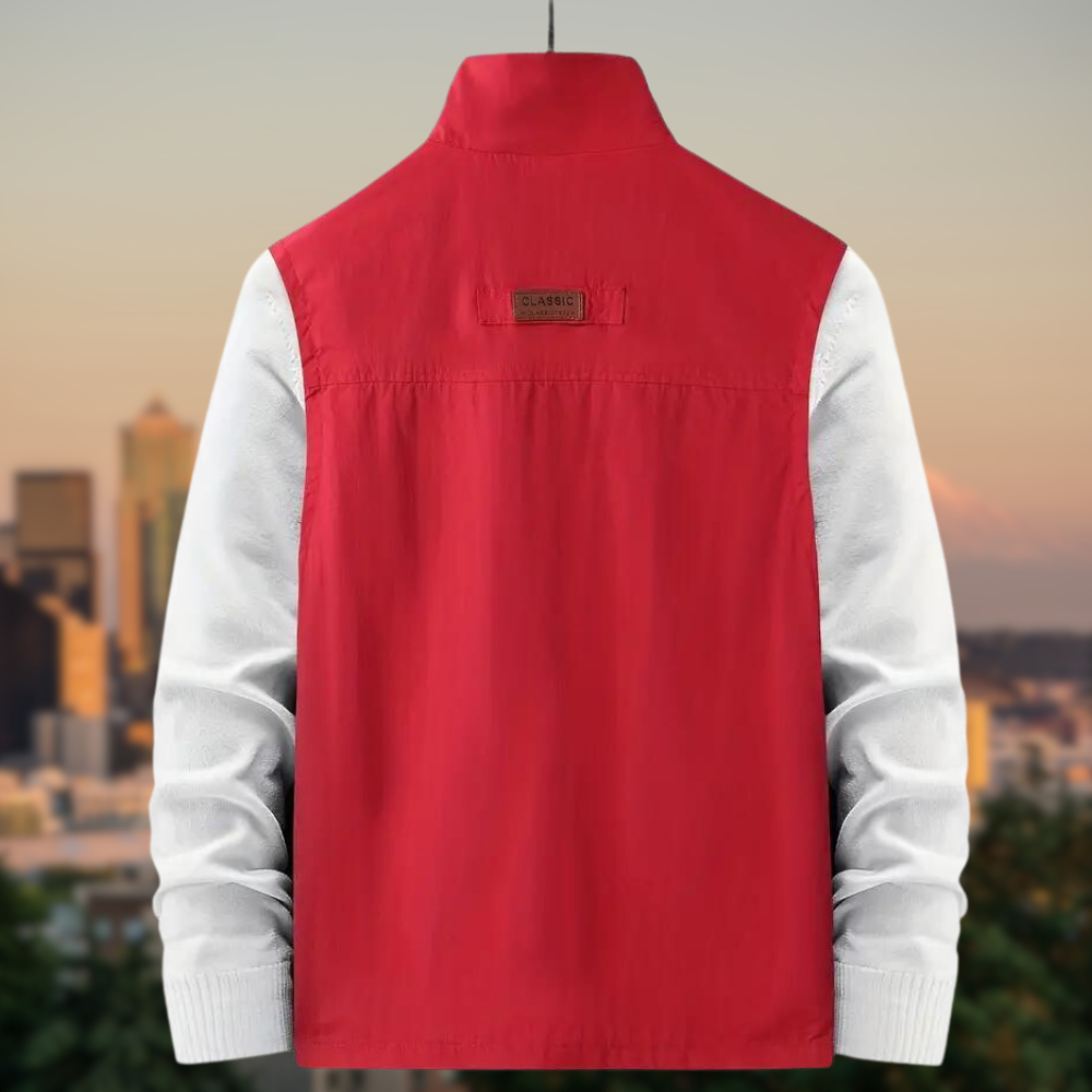 Men's Vest Multi with Pockets with Zipper