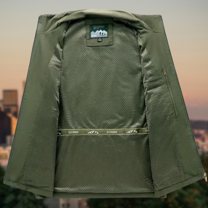 Men's Vest Multi with Pockets with Zipper