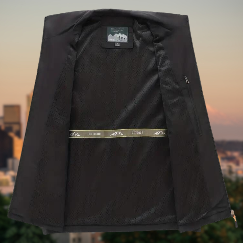 Men's Vest Multi with Pockets with Zipper