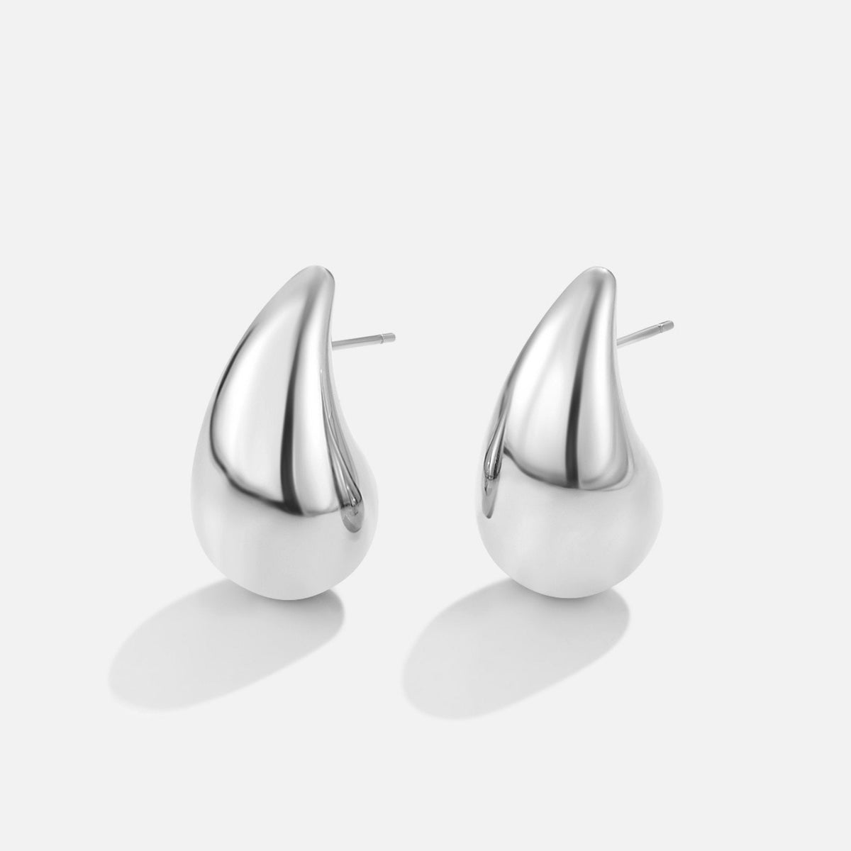 Amara Teardrop Silver-Tone Earrings
