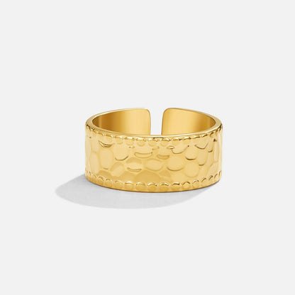 Amaya Hammered Gold-Tone Ring