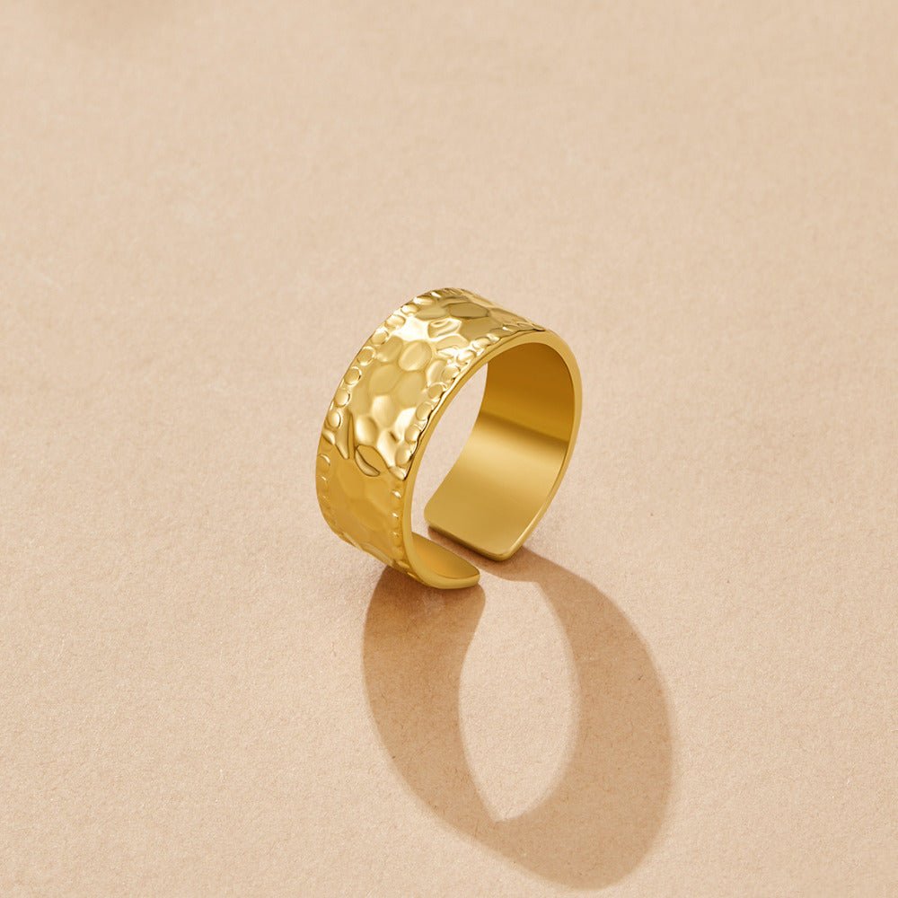 Amaya Hammered Gold-Tone Ring