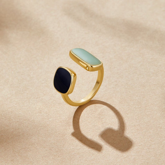 Aquamarine Blue Wrap Ring