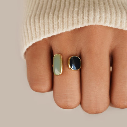 Aquamarine Blue Wrap Ring