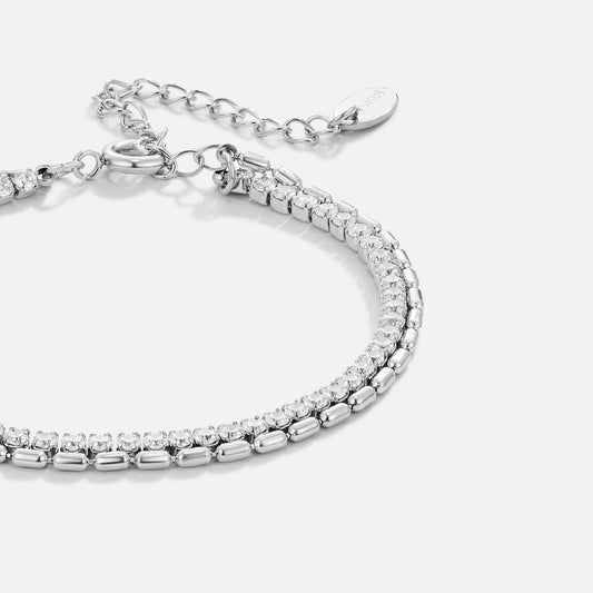Arelia Crystal Silver-Tone Bracelet