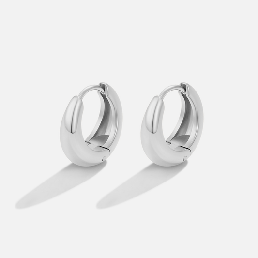 Audrey Silver-Tone Hoop Earrings