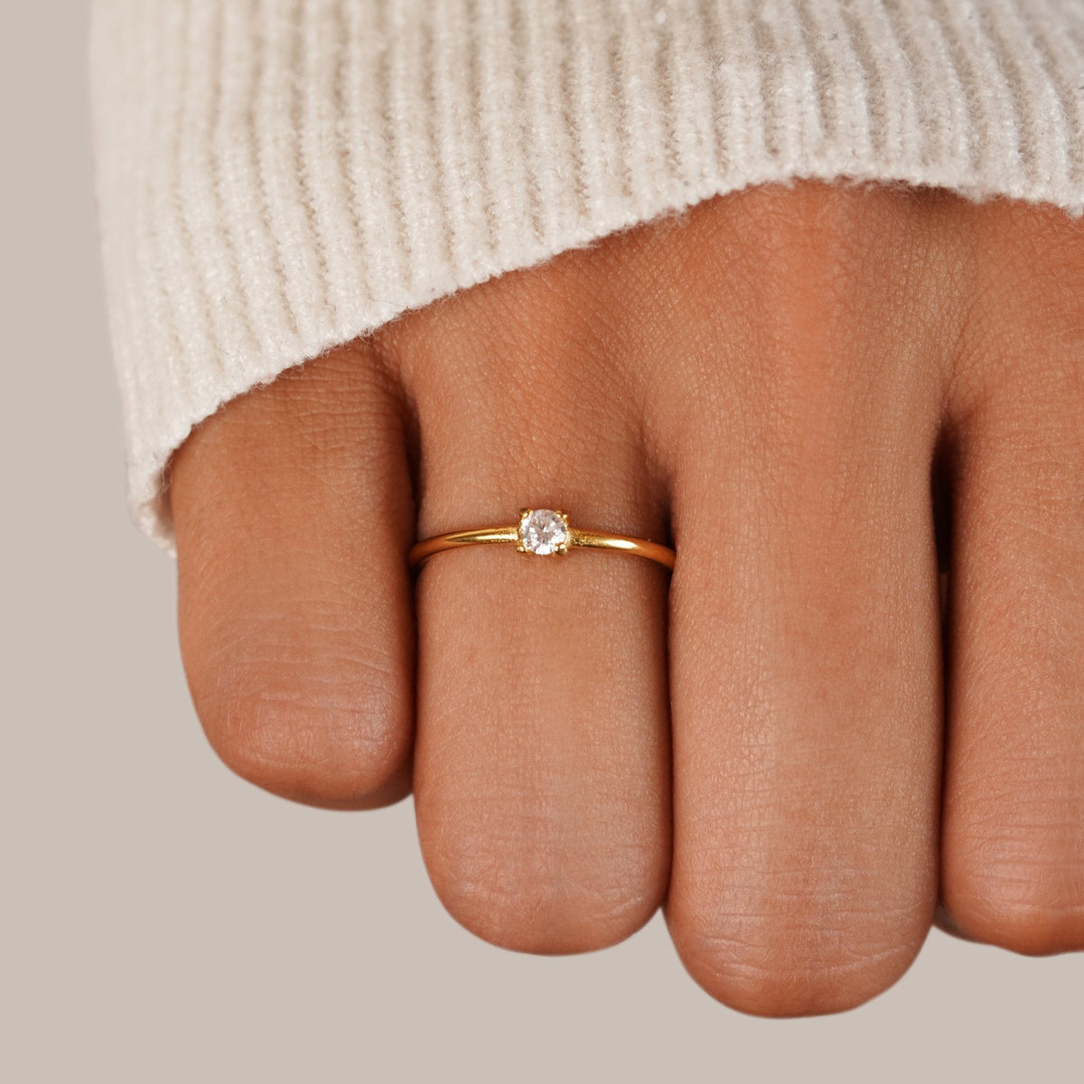 Birthstone Gold-Tone Rings