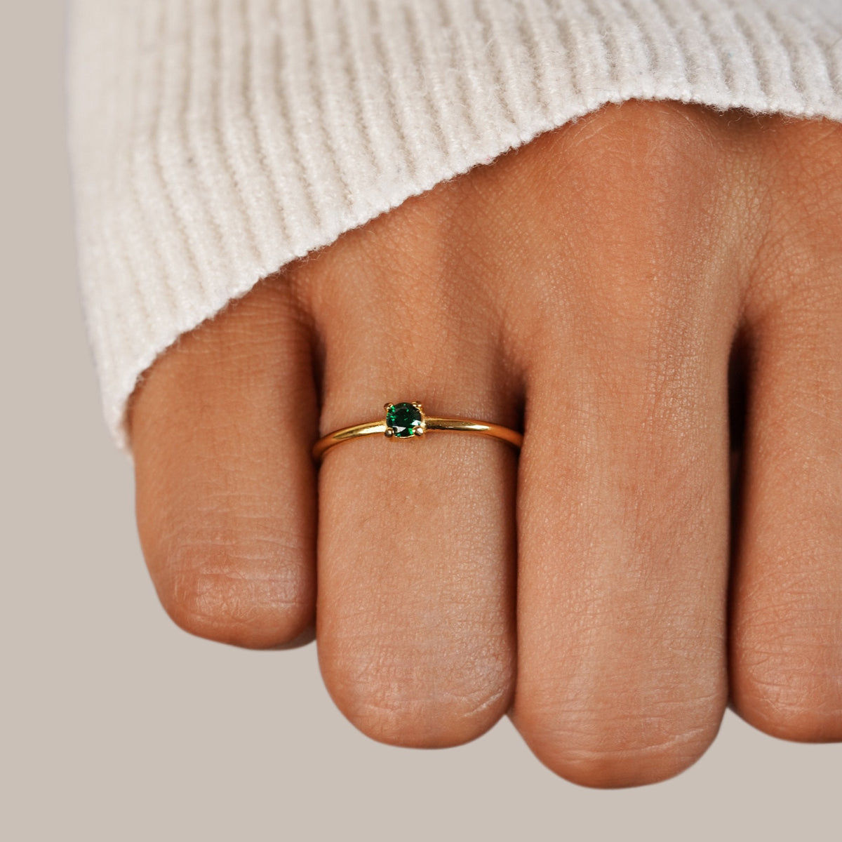 Birthstone Gold-Tone Rings
