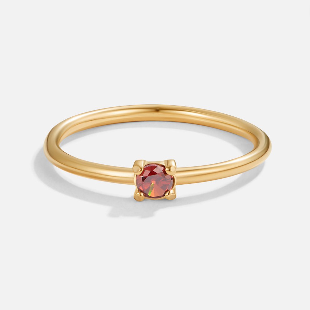 Birthstone Gold-Tone Rings