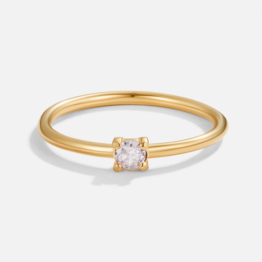 Birthstone Gold-Tone Rings