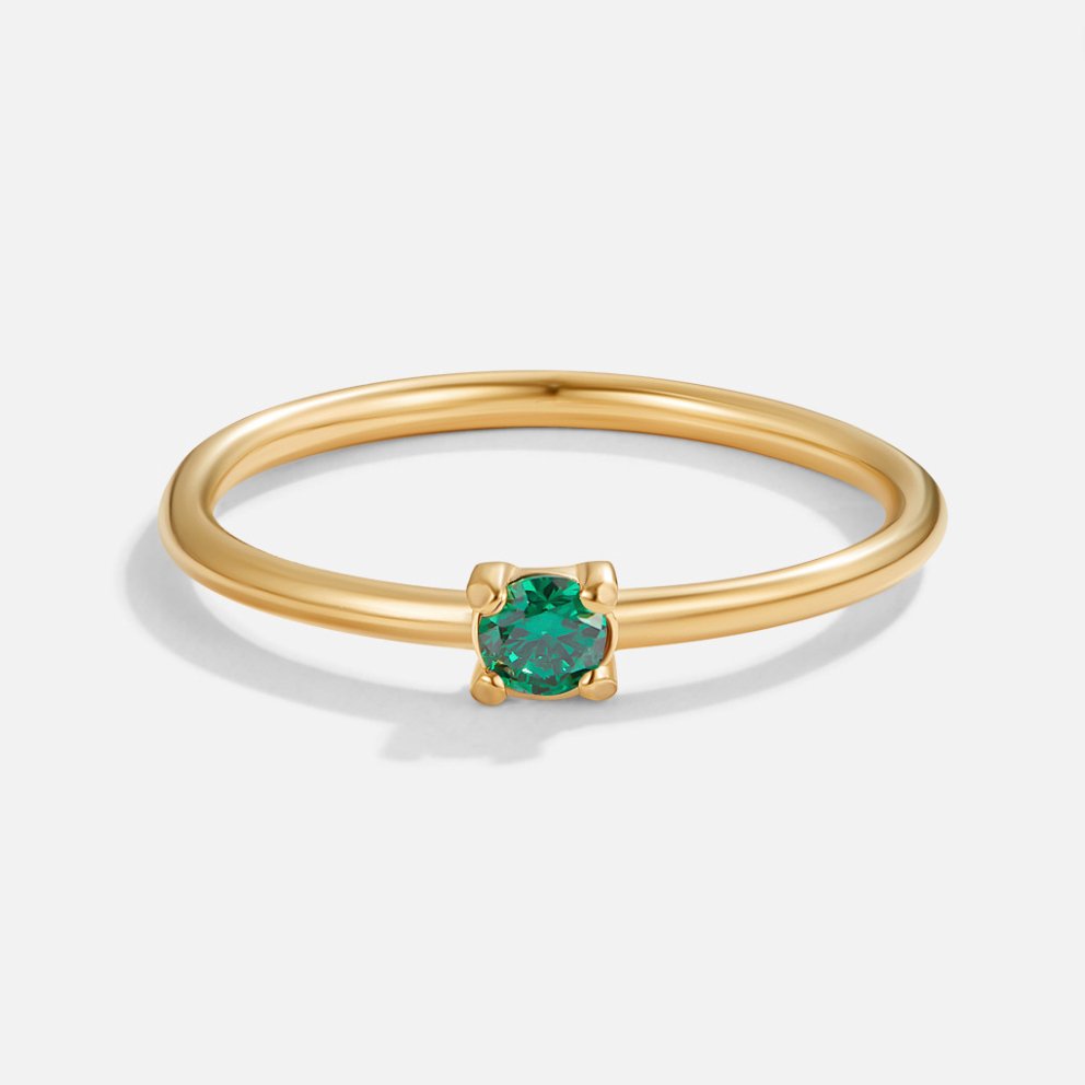 Birthstone Gold-Tone Rings
