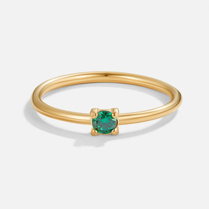 Birthstone Gold-Tone Rings
