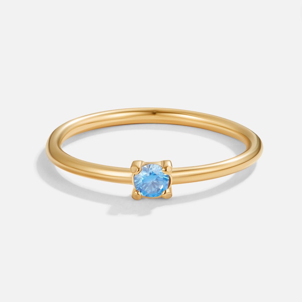Birthstone Gold-Tone Rings