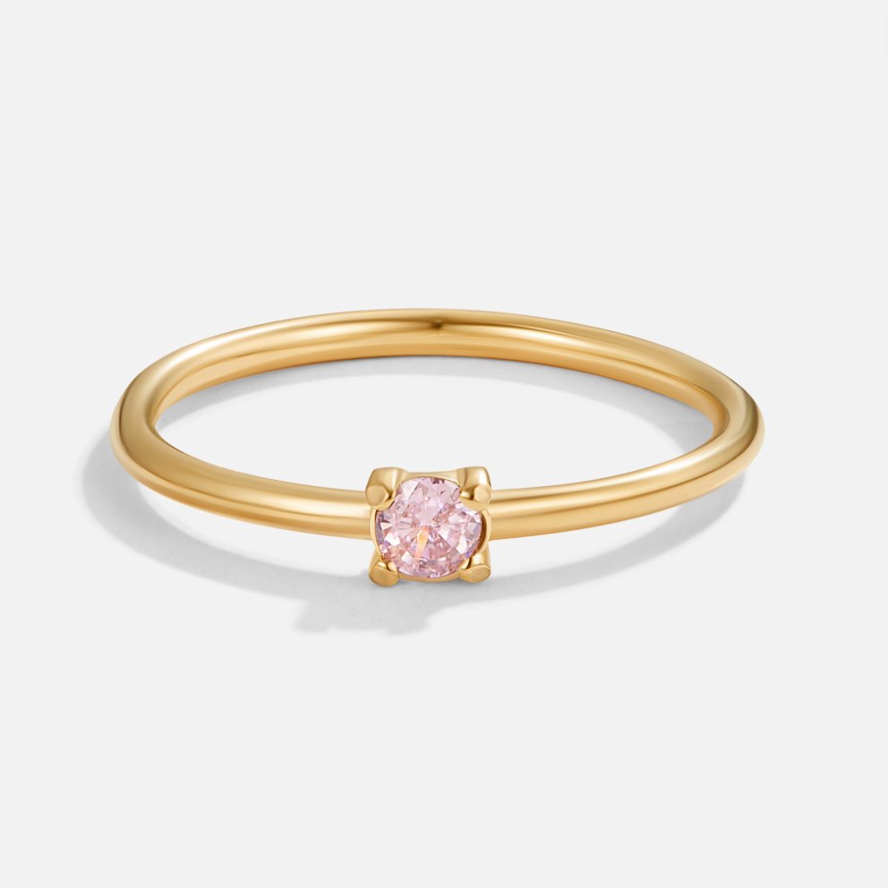 Birthstone Gold-Tone Rings