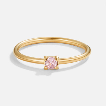 Birthstone Gold-Tone Rings