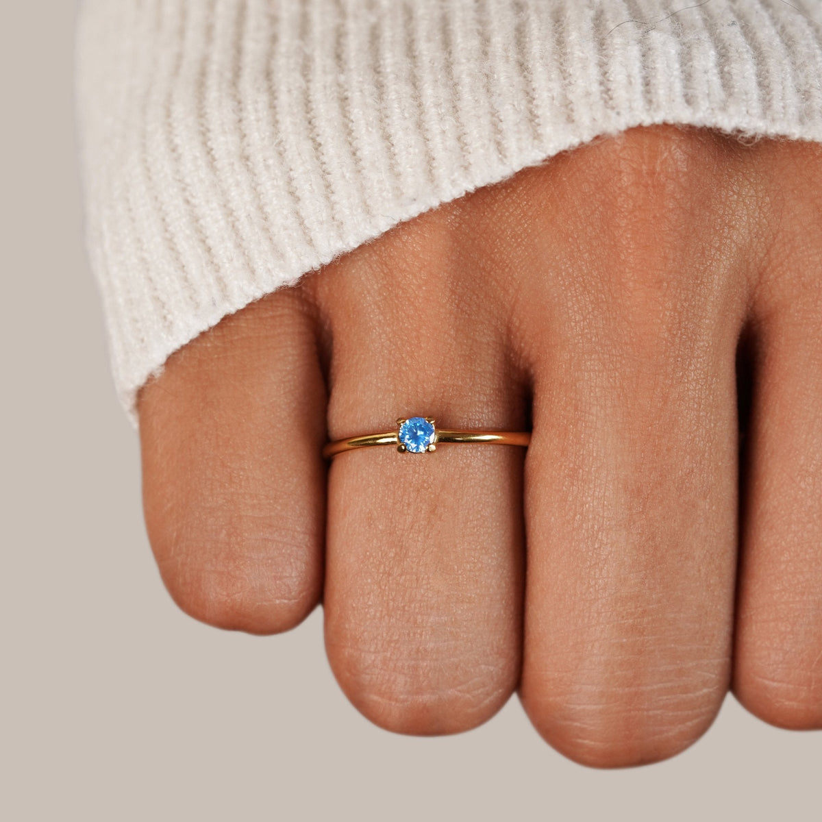 Birthstone Gold-Tone Rings