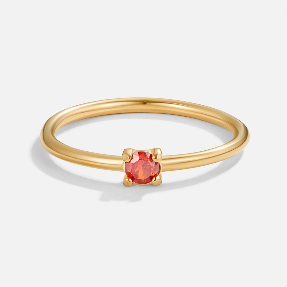 Birthstone Gold-Tone Rings