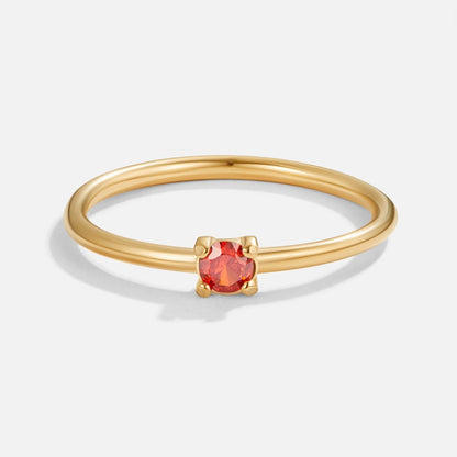 Birthstone Gold-Tone Rings
